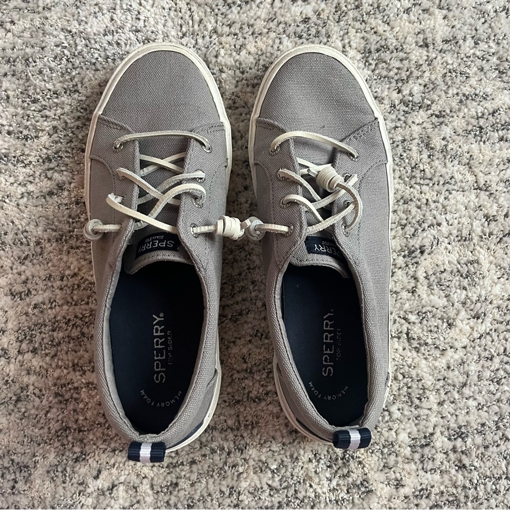 Sperry Gray Flats with Suede Upper
